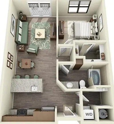 1 Bedroom | 1 Bath | 715-731 SF 1 Bedroom | 1 Bath | 715-731 SF