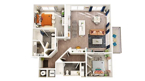 Floor plan B1-B