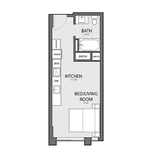 Floor plan Studio-C-OC