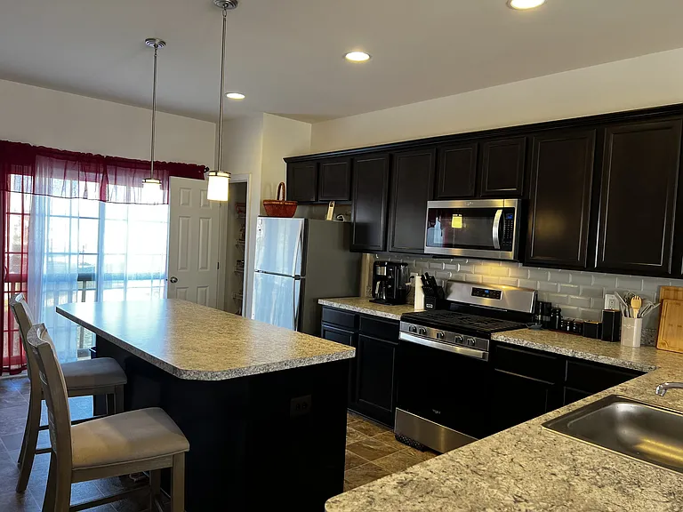 Large gourmet style kitchen