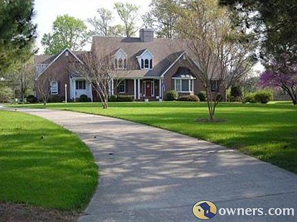 view from driveway to house