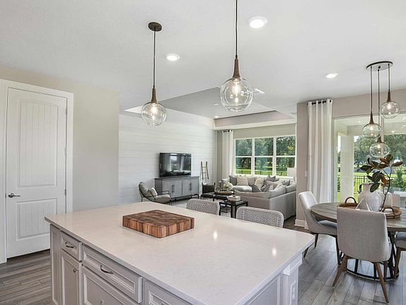 Kitchen opens into Gathering Room