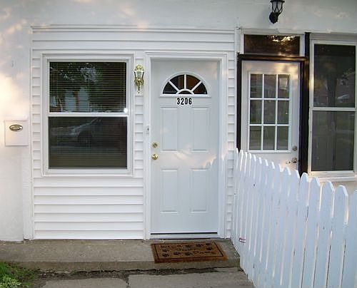 All new front entrance