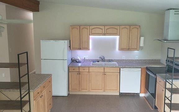 Kitchen space with appliances
