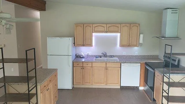 Kitchen space with appliances