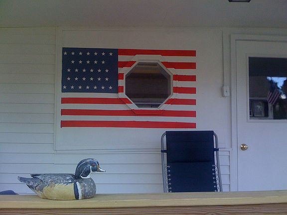 painted flag of 1855 era