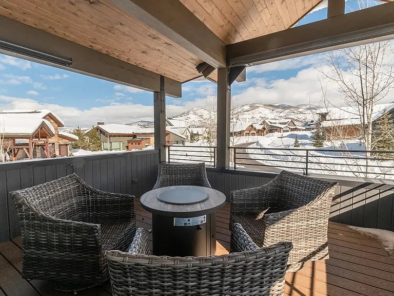 Main Level Wrap Around Deck with Gas Firepit