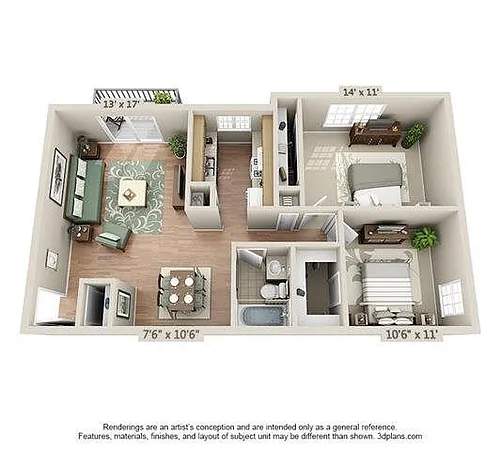 Floor plan Plan C