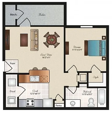 Floor plan The Bouldin