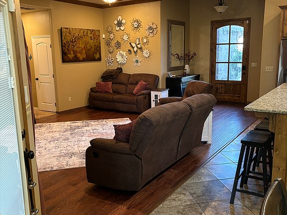 living room and front door