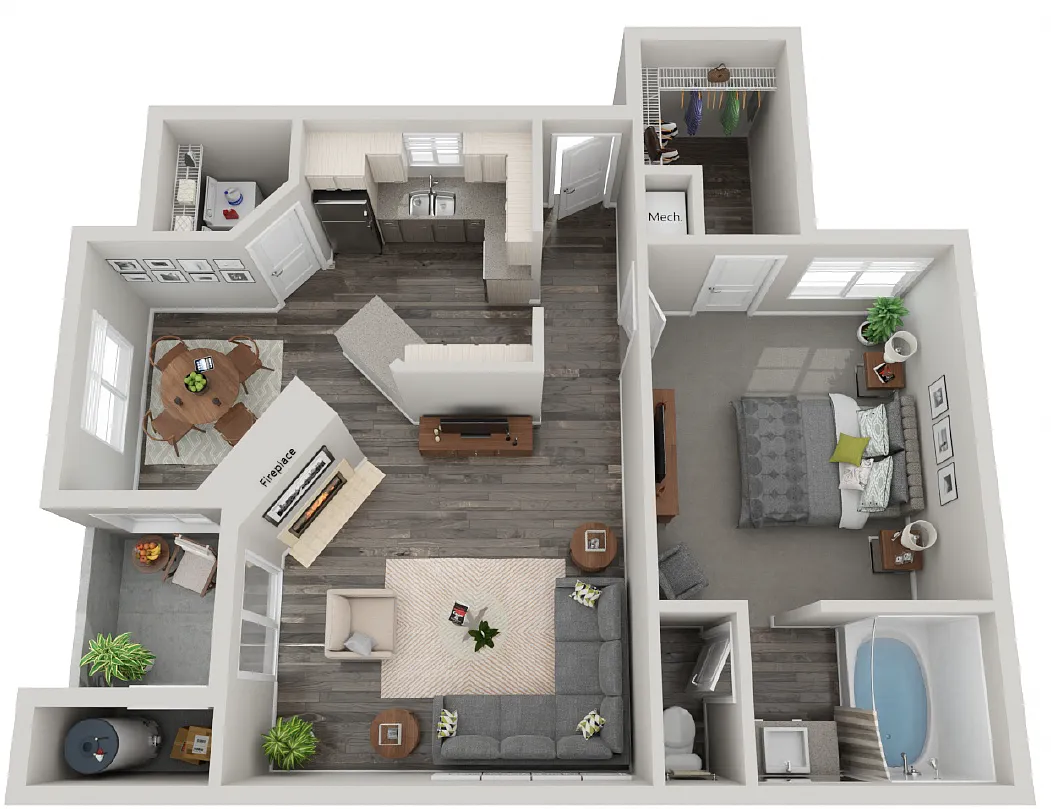 Floor plan 1X1