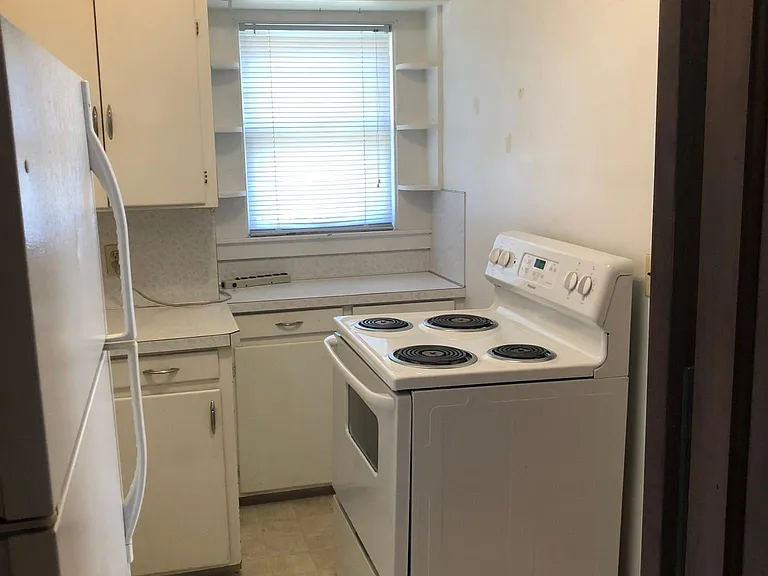 Kitchen view from hallway.