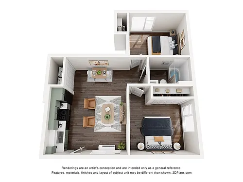 Floor plan Two Bedroom