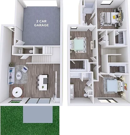 3 Bedroom, 2 Bathroom 3 Bedroom, 2 Bathroom