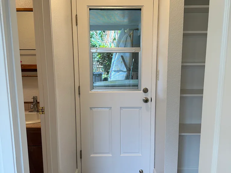 Front door access through carport
