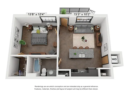 Floor plan 1X1