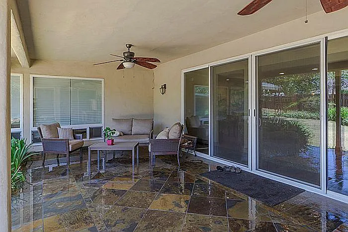 Rear patio