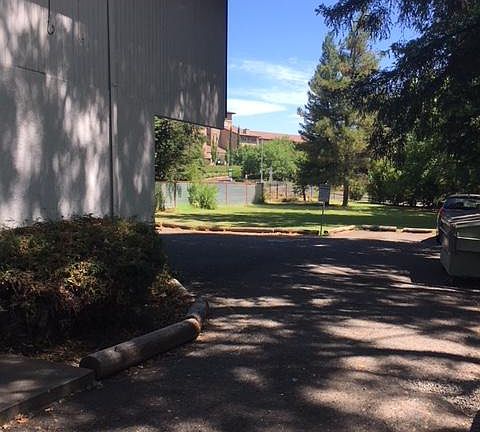 covered parking in back area