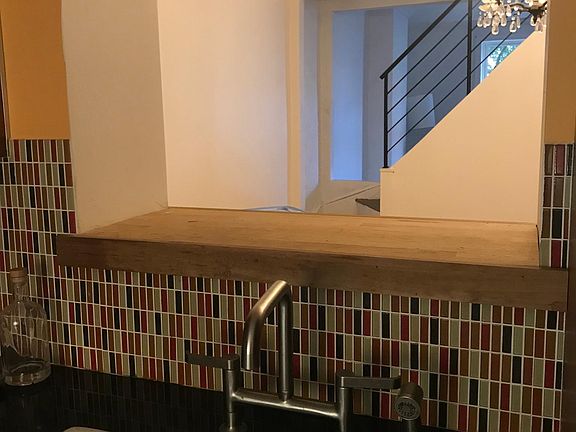 Sink with opening into Dining Room