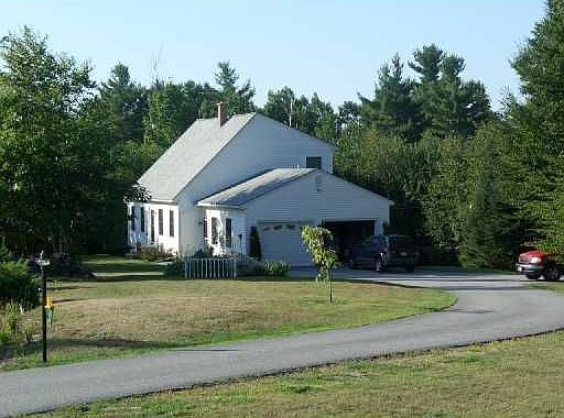 Looking down the driveway