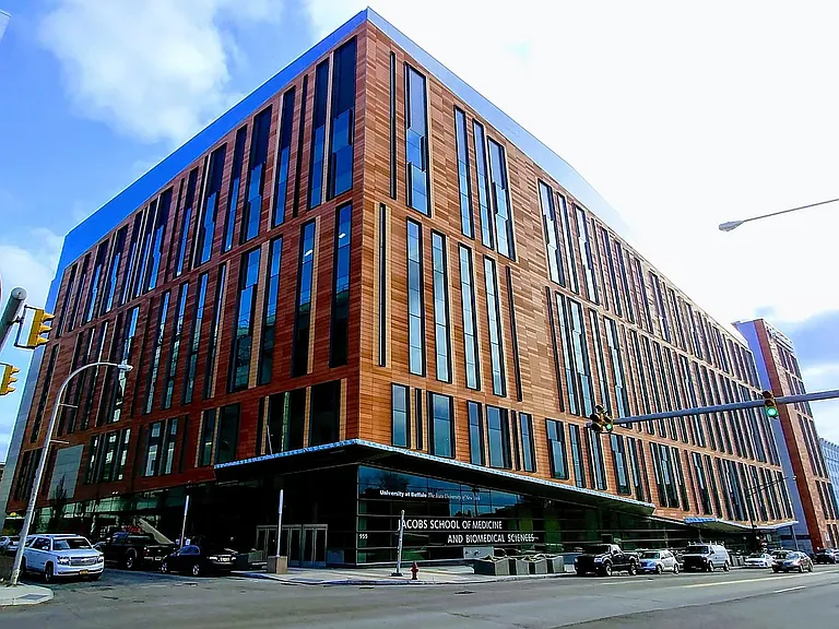 Three blocks from UB Jacobs School of Medicine.