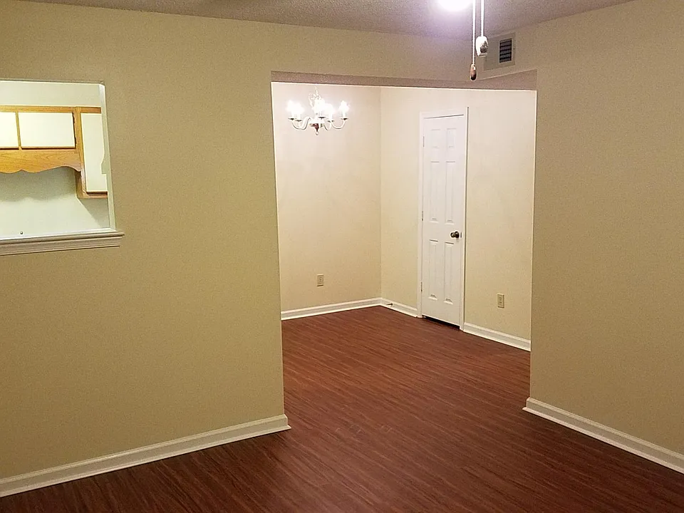 Living room into dining room