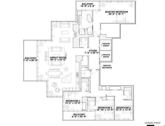 2nd image of 56 Leonard St APT 11AE
