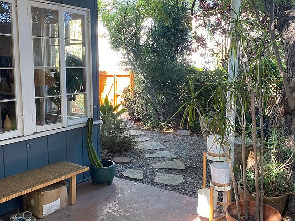 view from front entrance to front yard (2025)