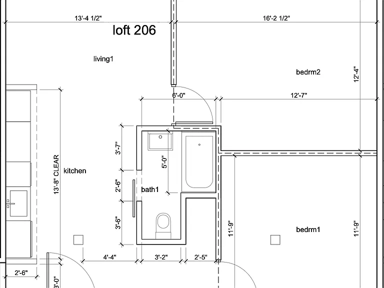 Loft 206 Floor plan