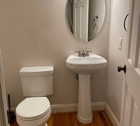 Half bath on first floor