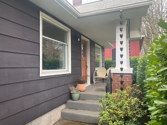 Front entry with covered porch.