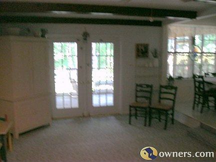 Family room with porch entry in background