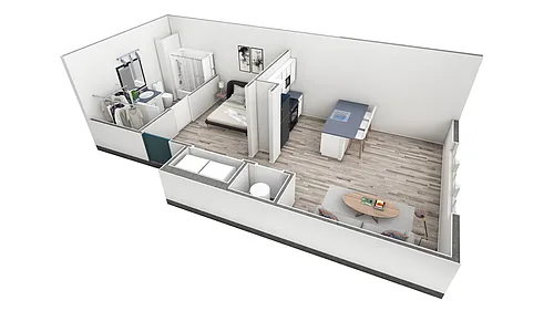 Floor plan Studio Premier Retreat Overlook
