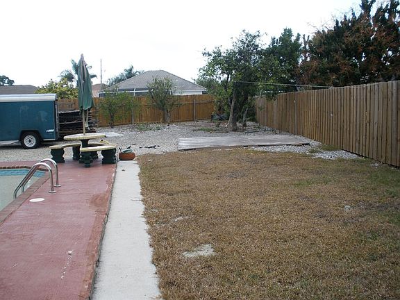 Fenced Yard with Pool