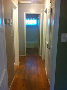 Hallway looking to the bathroom