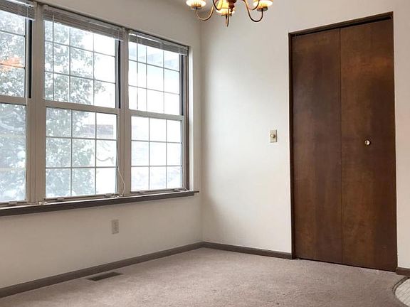 Dining area and coat closet