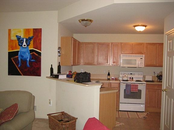 First floor, living room and kitchen