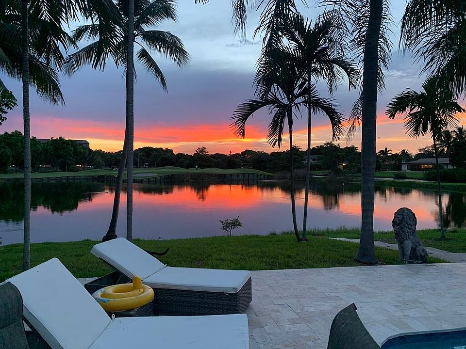 Beautiful sunset views from the backyard