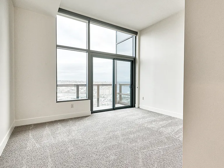 Every penthouse home features private balconies with stunning city views