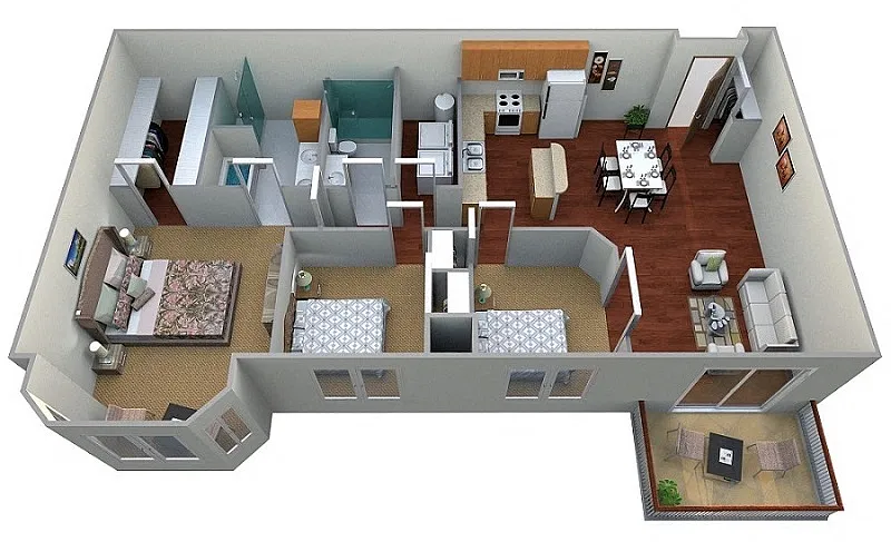 Floor plan K