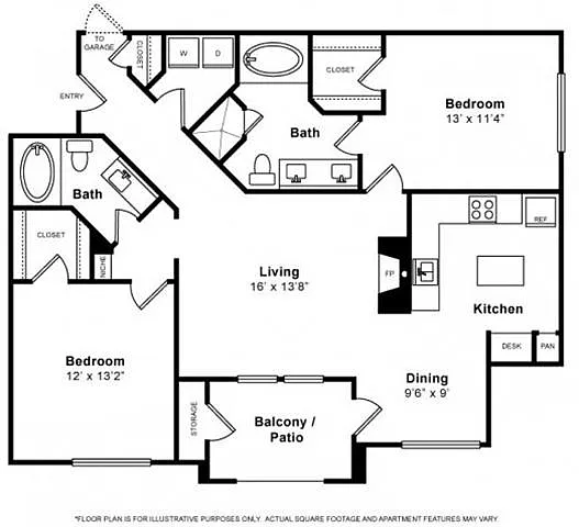 Floor plan La Meridian