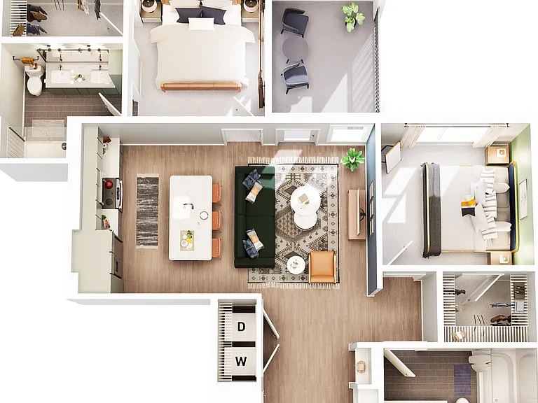 B3 floor plan The Blake Optimist Park