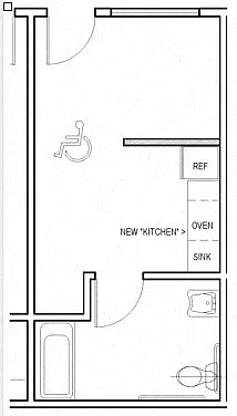 Floor plan Studio-ADA