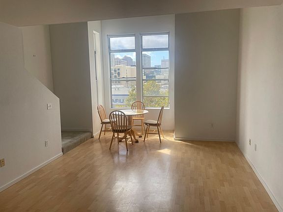 Living area and dining nook.