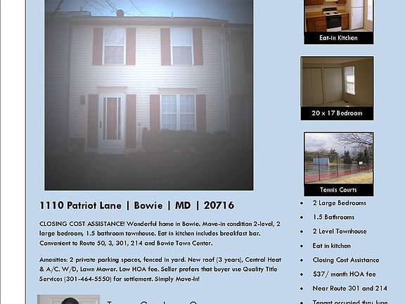 Call 301-655-1323 for showings