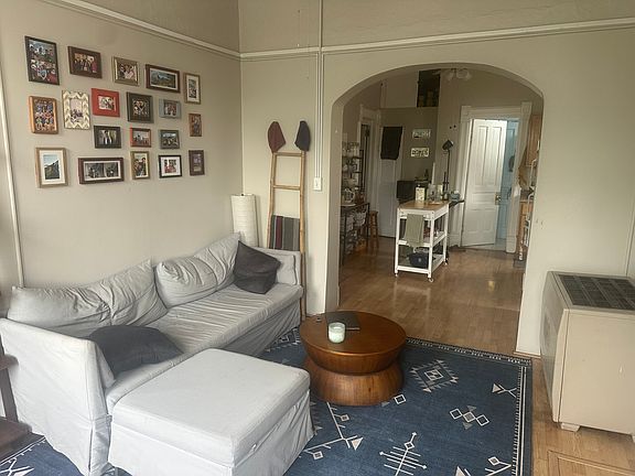 Looking toward the kitchen from the front living room