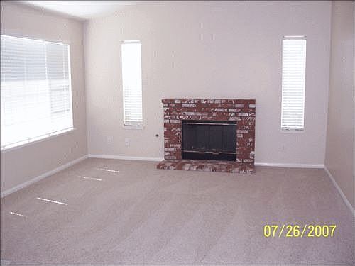 Family room with fireplace