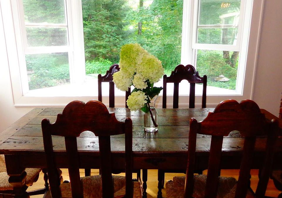 Dining Area Overlooking Brook