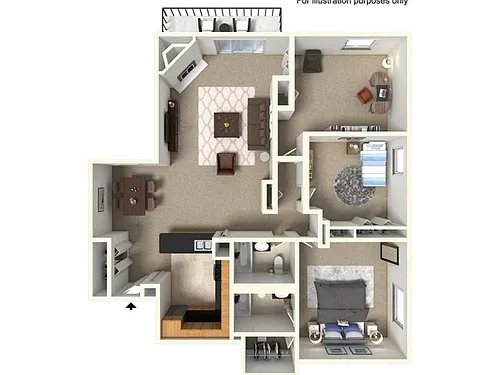 Floor plan 3 Bedroom L