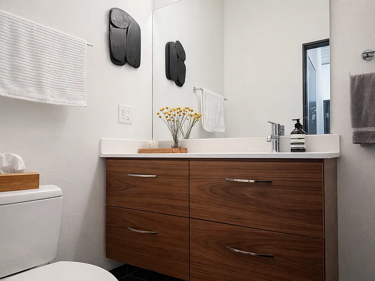 full bathroom with heated ceramic floors